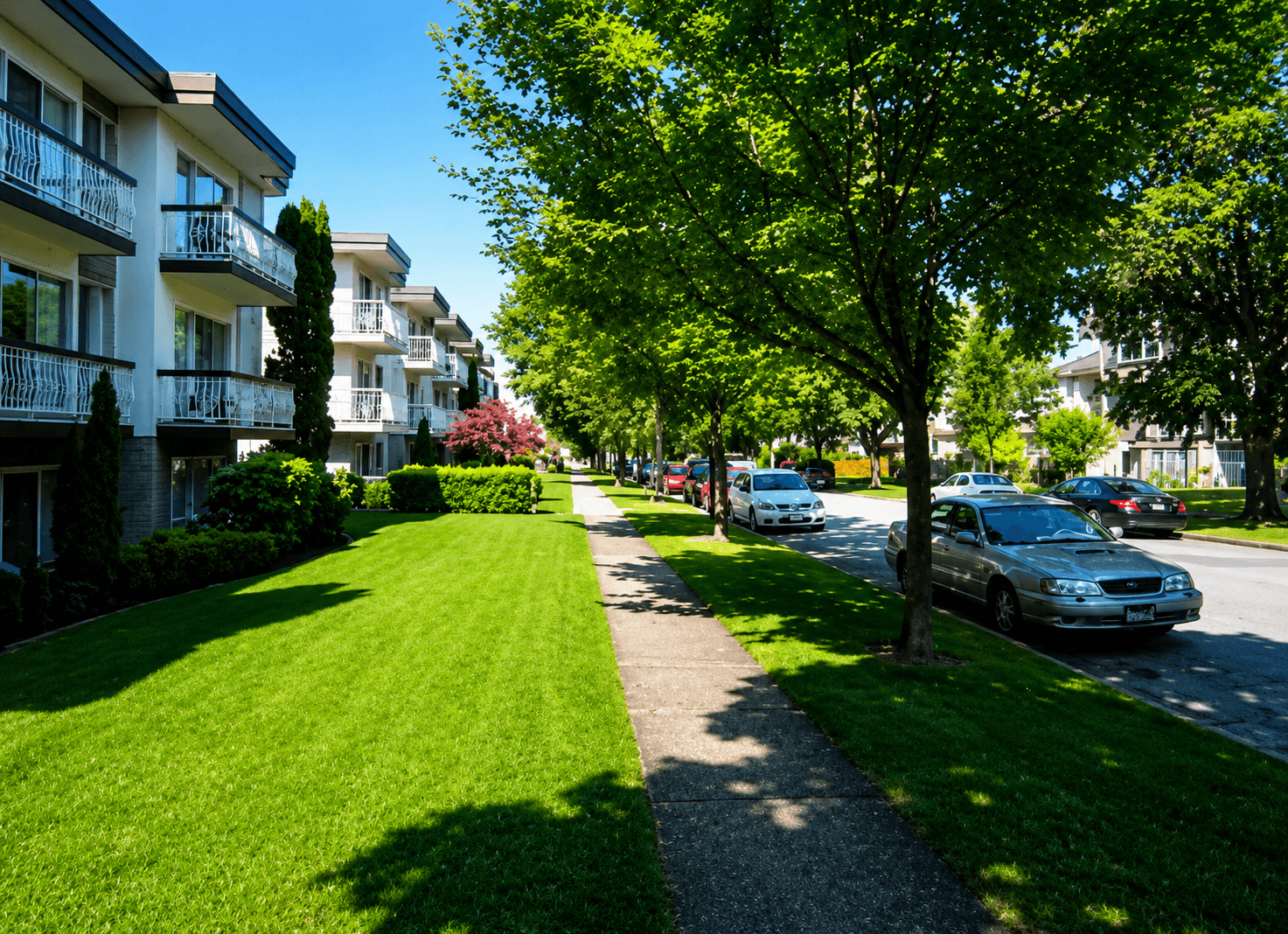 Exterior view of Vancouver Sunset Apartments